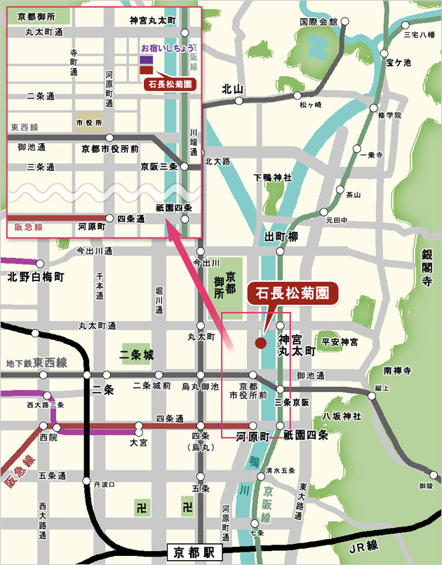Stone Garden 交通案内マップ